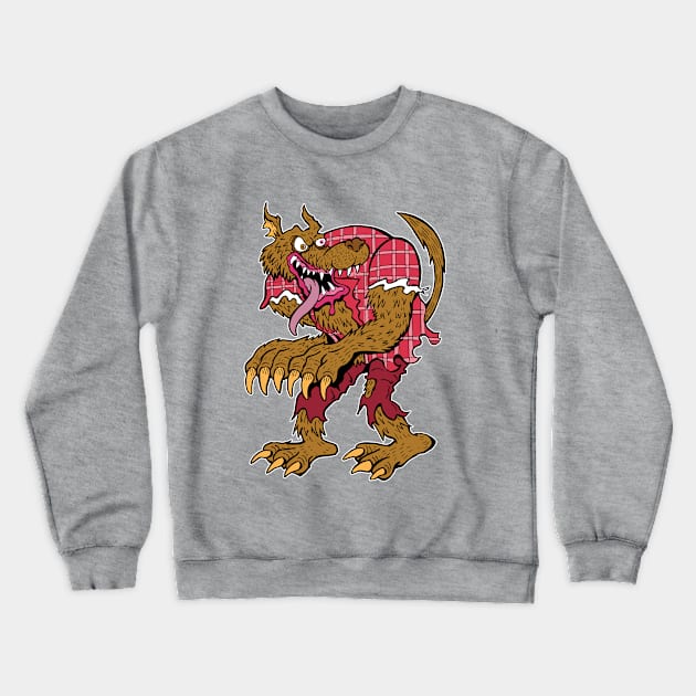 Werewolf Wild Wolfman Crewneck Sweatshirt by rossradiation